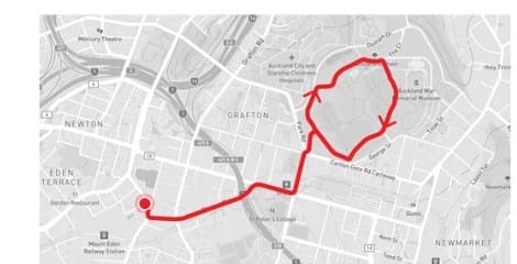Domain Loop route map