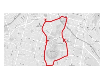 Maungawhau / Mt Eden Loop route map